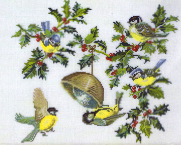 Birds & holly Набор для вышивания Eva Rosenstand 12-451 12-451 фото