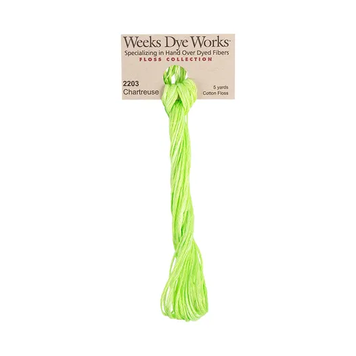 Муліне ручного фарбування Weeks Dye Works 2203 Chartreuse WDW2203 фото