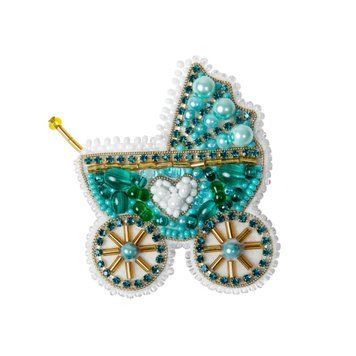 Коляска Crystal Art Набор для изготовления броши БП-304 БП-304чм фото