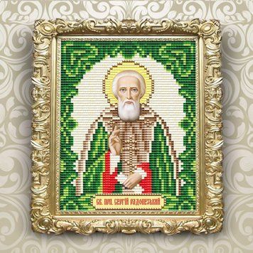 Святий Преподобний Сергій Радонезький Чудотворець Набір в алмазній техніці АртСоло АТ6117 АТ6117 фото