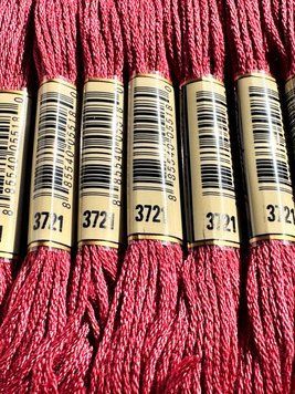 Муліне для вишивання AIRO №3721 колір Shell Pink, Dark/Темний рожевий мушлі 8м AIRO3721 фото