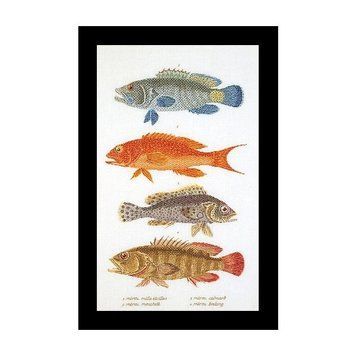 Fish Panel Linen Набір для вишивання хрестиком Thea Gouverneur gouverneur_2044 gouverneur_2044 фото