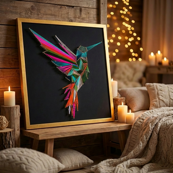 Набір String Art Colibri розмір 50х50 см EX-076 фото