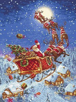 Набір для вишивання LETISTITCH The reindeers on its way! LETI 958 LETI958 фото