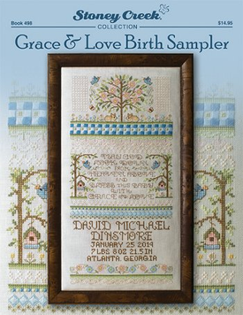 BK498 Буклет "Grace & Love Birth Sampler" Stoney Creek BK498 фото