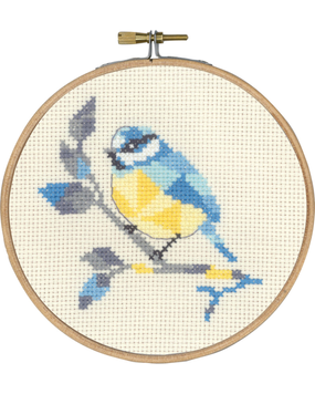 Набор для вышивания Синяя голубая (Blue tit) PERMIN 13-5458 фото