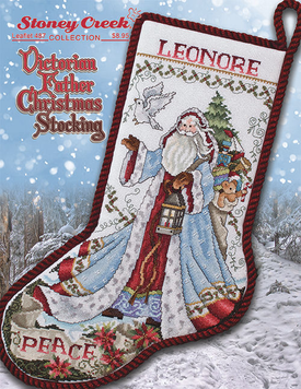 Victorian Father Christmas Stocking Схема для вишивання хрестиком Stoney Creek LFT487 LFT487 фото