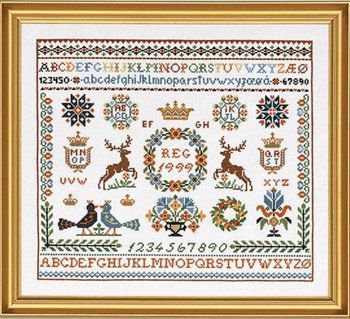 Набор для вышивания Eva Rosenstand Sampler 12-751 12-751 фото