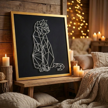 Набір String Art Cat розмір 50х50 см EX-030 фото