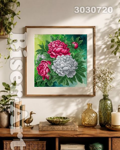 Півонії Схема для вишивання бісером Biser-Art 3030720ба 3030720ба фото