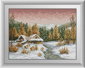 Набор для рисования камнями алмазная живопись Dream Art Заморозки (квадратные, полная) 30946D 30946D фото