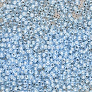 Бісер Preciosa 65017 10/0, 50 г, блакитний 65017/50 фото