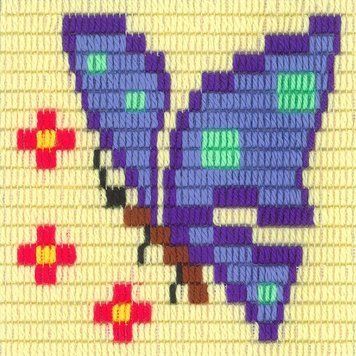 Метелик Набір для вишивання вертикальним стібком Stitch me I-049 I-049 фото