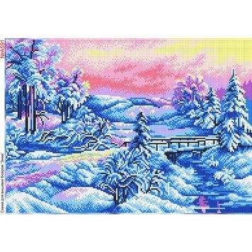 Зимний закат Схема для вышивки бисером Biser-Art A591ба A591ба фото