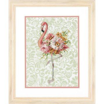 Floral Flamingo Набір для вишивання хрестиком Dimensions 70-35409 70-35409 фото