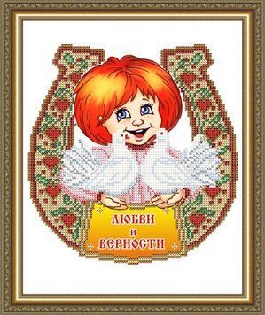 Схема на тканині для вишивання бісером ArtSolo Оберіг любові та вірності VKA4050 VKA4050 фото