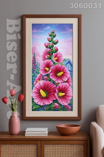 Мальвы Схема для вышивки бисером Biser-Art 3060031-ба 3060031-ба фото