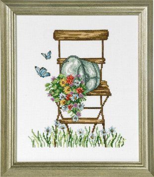 Набір для вишивання Permin (Chair with flowers) 92-8104 92-8104 фото