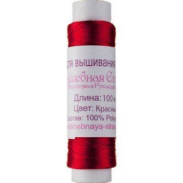 Нить для вышивания бисером. Цвет: "Красный" Wonderland Сrafts FLT-007 FLT-007 фото