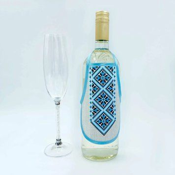 Фартук для бутылки (голубой) Заготовка для вышивки бисером Virena ФПВ_051 ФПВ_051 фото
