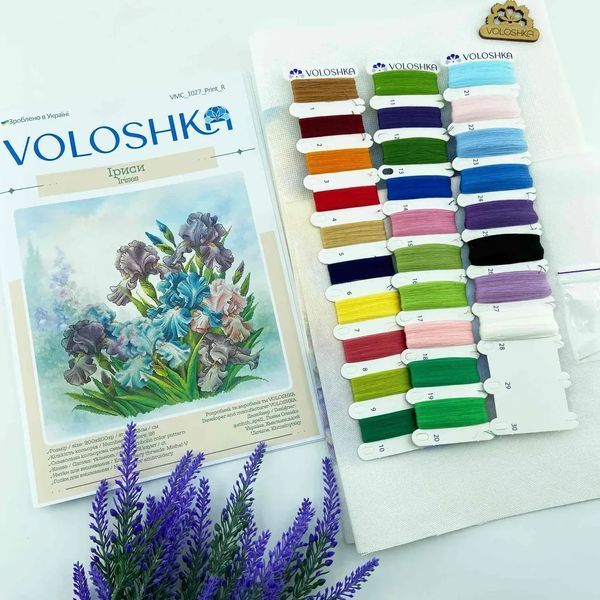 Ирисы Набор для вышивки крестиком VOLOSHKA VМС_1027 VMC_1027 фото