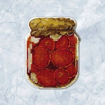 Маринованные помидоры (двухсторонний) Набор для вышивания нитями на пластиковой основе Wonderland Сrafts FLX-110 FLX-110 фото
