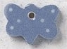 86361 Blue Polka Dot Butterfly Mill Hill Button MH86361 фото