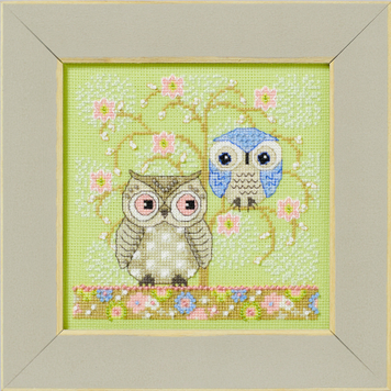 Набір для вишивання Spring Owls/Весняні сови Mill Hill DM302411	 DM302411			 фото