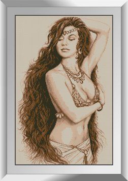 Набор для рисования камнями алмазная живопись Dream Art Шакира (квадратные, полная) 31149D 31149D фото
