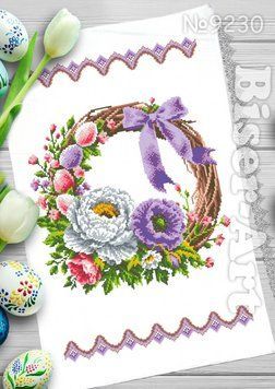 Рушник пасхальний Заготовка для вишивки бісером Biser-Art 9230ба 9230ба фото