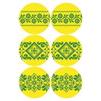 Несшитые новогодние игрушки для вышивки бисером и нитками на атласе. Украинские узоры ТР695ан2334 ТР695ан2334 фото