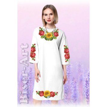 Сукня (габардин) Заготовка для вишивки бісером або нитками Biser-Art 6026-б-г 6026-б-г фото
