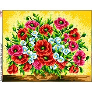 Букет маків Схема для вишивки бісером Biser-Art 257ба 257ба фото