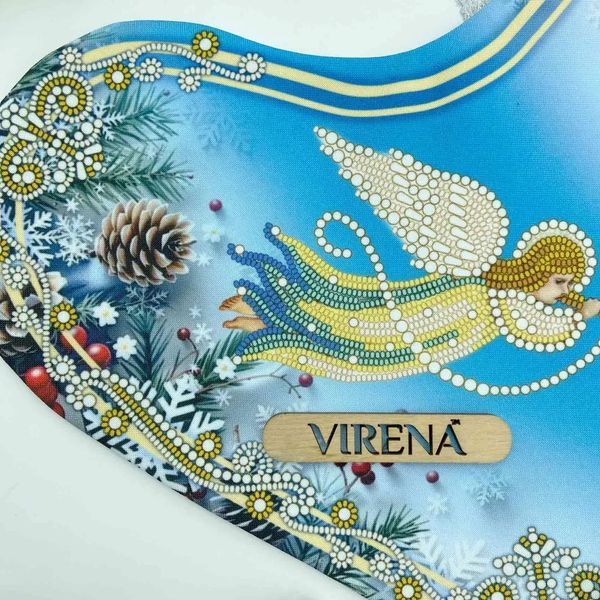 Святковий янгол з зіркою. Чобіток для подарунків Заготовка для вишивання бісером Virena ЧН_019 ЧН_019 фото