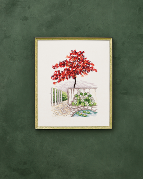 Набор для вышивания Японский клен (Japanese maple) PERMIN 70-3130 фото