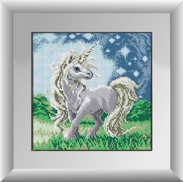Набір для малювання камінням алмазна живопис Dream Art Єдиноріг (квадратні, повна) 30145D 30145D фото