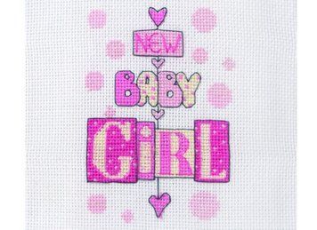 Набор для вышивания Anchor PCE752 New Baby Girl /Новорожденная PCE752 фото