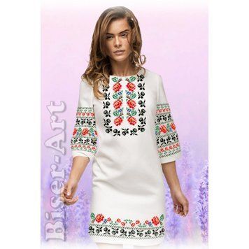Сукня (габардин) Заготовка для вишивки бісером або нитками Biser-Art 60110-б-г 60110-б-г фото