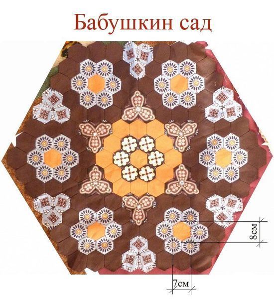 Шаблон для печворка Бабушкин сад 000101 (Украина) 000101 фото