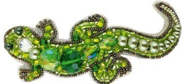Набір для виготовлення брошки Crystal Art Ящірка БП-227 БП-227чм фото