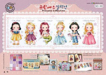 Схема Princess Collection//Коллекция принцесс SODA Stitch SO-K9 фото