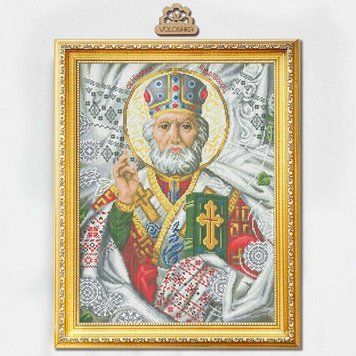 Св. Миколай Чудотворець за мотивами ікони О. Охапкіна Набір для вшивання хрестом Virena VC_031 VC_031 фото