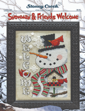 Snowman & Friends Welcome Схема для вишивання хрестиком Stoney Creek LFT493 LFT493 фото