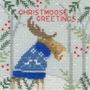 Рождественский лось Набор-открытка для вышивания крестом Bothy Threads XMAS7 XMAS7 фото