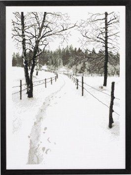Набор для вышивания Permin 70-6814 Monochrome landscape 70-6814 фото