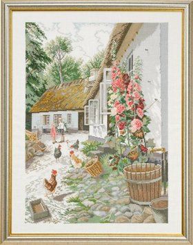 Набір для вишивання Eva Rosenstand Hollyhock 12-710 72-710 фото