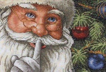 Набір для вишивки хрестиком Dimensions 08799 Santa's Secret 08799 фото