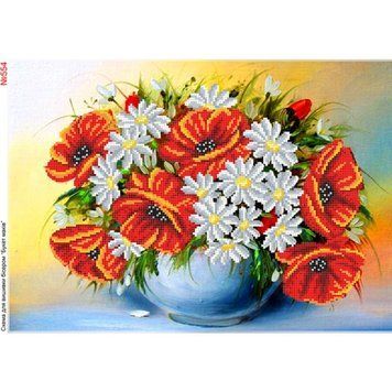 Букет маків Схема для вишивки бісером Biser-Art 554ба 554ба фото