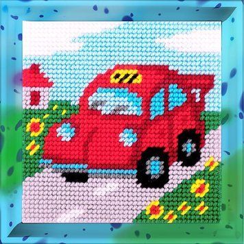 Такси Набор для вышивания с пряжей Bambini X-2017 X-2017 фото