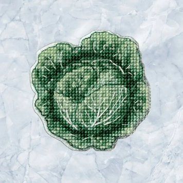 Капуста (двухсторонний) Набор для вышивания нитями на пластиковой основе Wonderland Сrafts FLX-114 FLX-114 фото